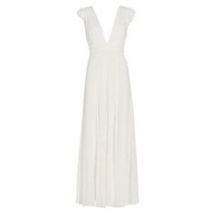 Alice + Olivia NWT Vanna Eyelet Maxi Dress in White Size 10 MSRP $699‎